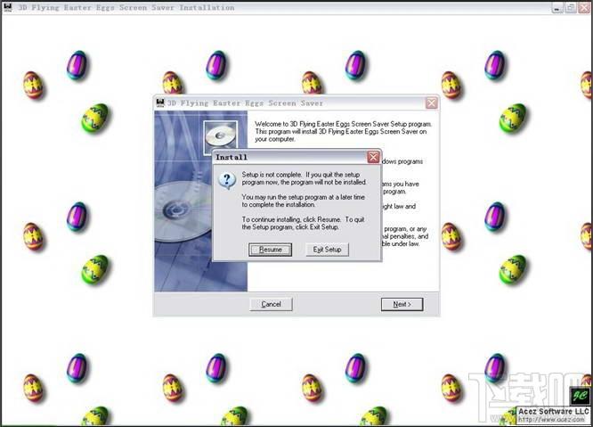 3D Flying Easter Eggs Screen Saver,3D Flying Easter,3D Flying,复活节屏保